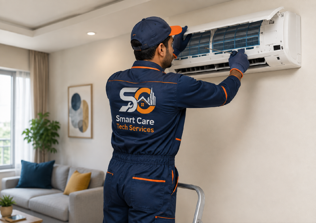 smart care tech services ac repair in dubai plumbing